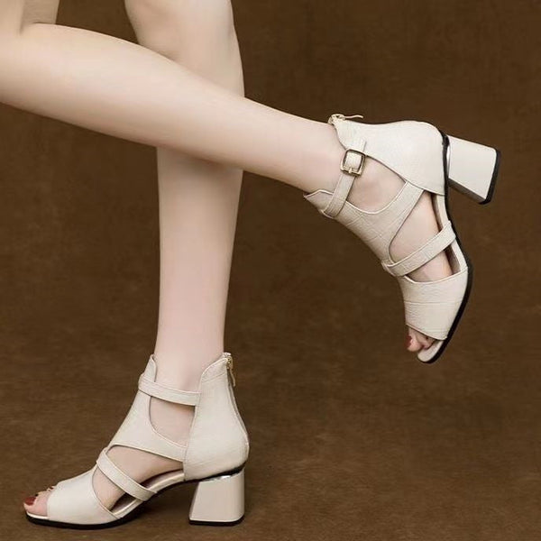 [🐂100 % echtes Leder] Römische Festsandalen