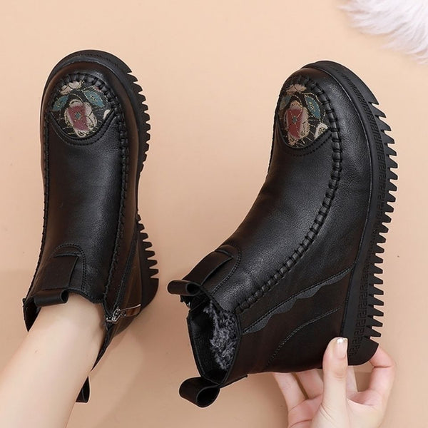 Damen Retro rutschfeste warme Schuhe