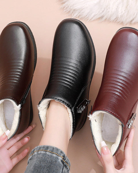 Damenschuhe aus Leder und Baumwolle (j)