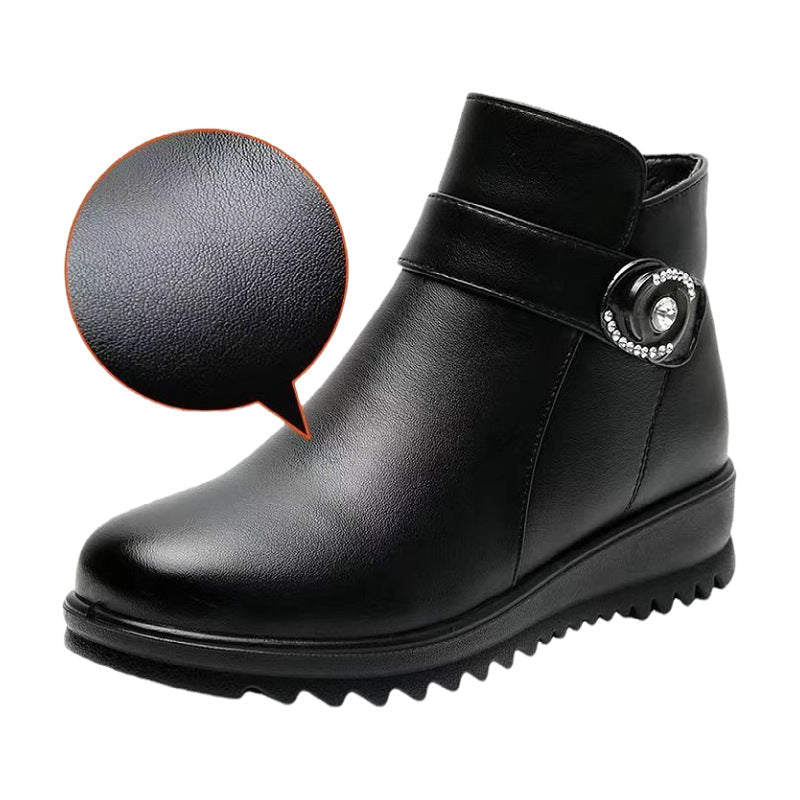 Damen Baumwolle Lederschuhe (oval)
