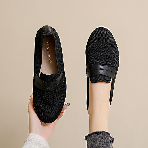Flache Damenschuhe mit Netz-Nudeln 2025