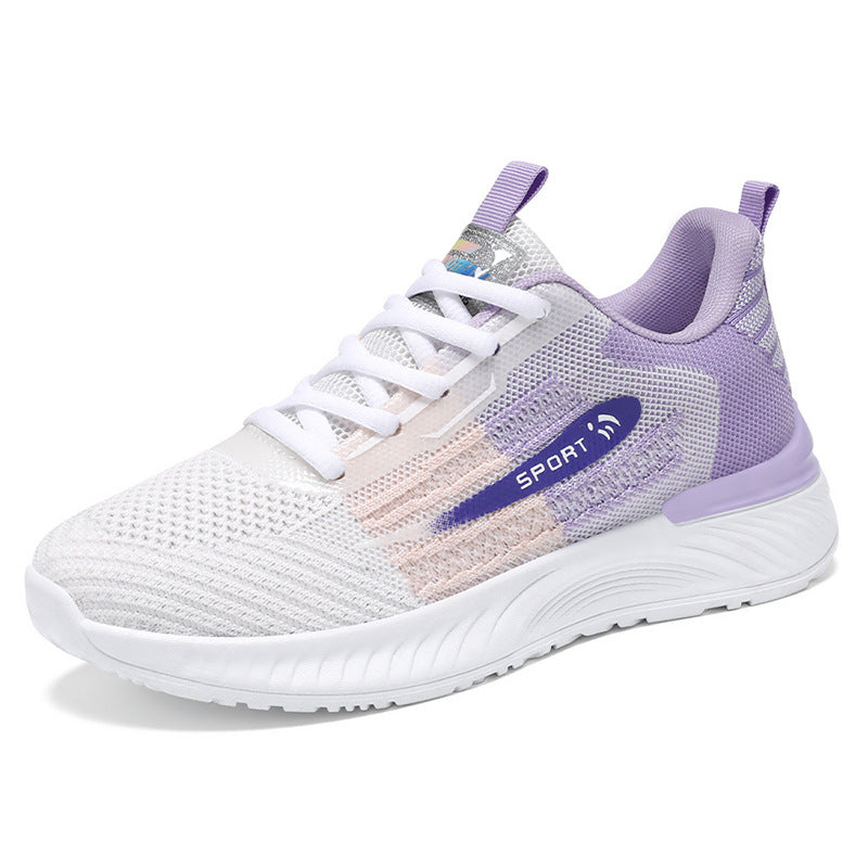 Netzschuhe für Damen (weiße Schnürsenkel)