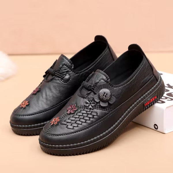 Abriebfeste Lederschuhe mit weicher Sohle