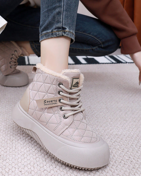 Botas de algodon para mujer (pico) 