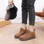 Retro-Kurzstiefel mit Fleecefutter