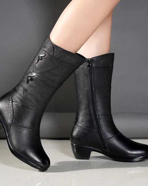 Botas de tacón de cuña