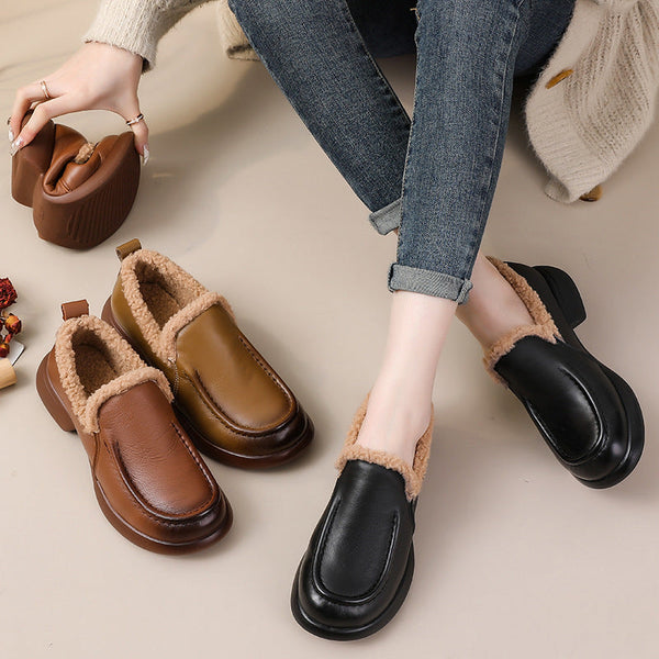 Schuhe aus Spaltleder