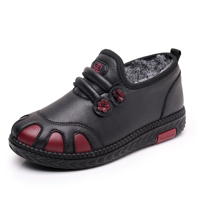 Damenschuhe Baumwolle Leder (Klettverschluss)
