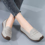 Damen Lederschuhe mit flacher Sohle 2025