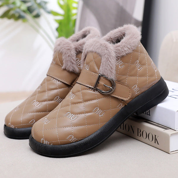 Neue Winter-Slipper aus Samt mit weicher Sohle