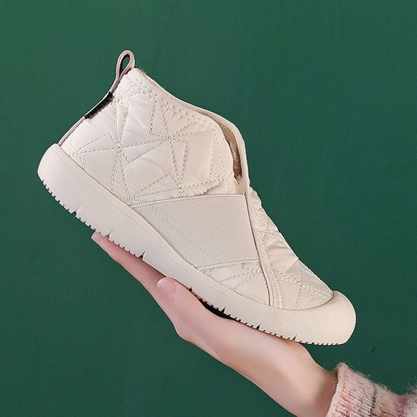 Damenschuhe aus Polyester und Baumwolle (Kreuzmuster)