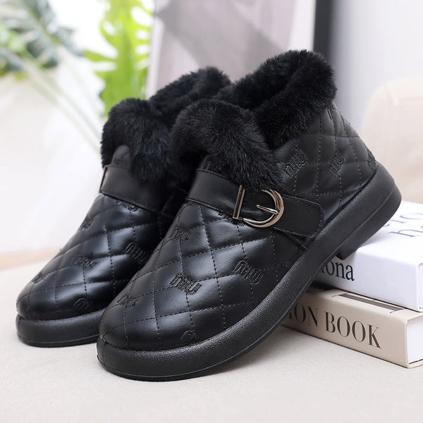Neue Winter-Slipper aus Samt mit weicher Sohle