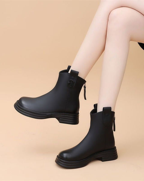 Botas de cuero para mujer (b) 