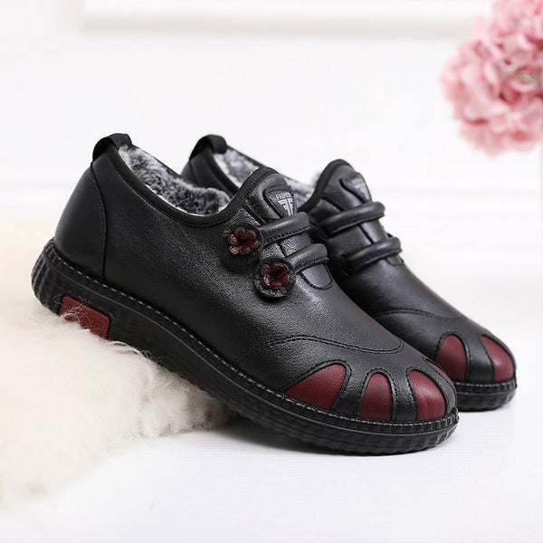 Damenschuhe Baumwolle Leder (Klettverschluss)