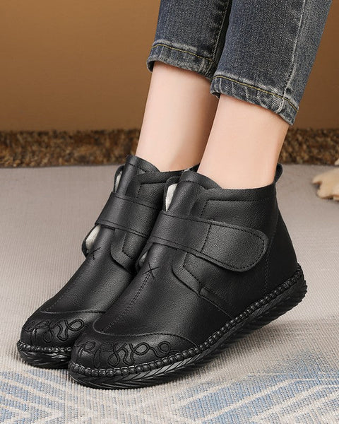 Damen Lederschuhe aus Baumwolle (Schuhspitzenmuster)