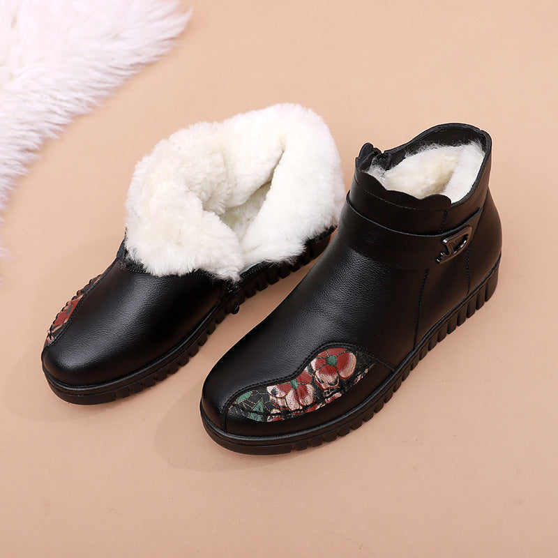 Lederschuhe und Schuhe aus Baumwolle für Frauen (Hälfte des Oberteils)