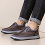Herrenschuhe aus Leder mit Samt (rotes Etikett)