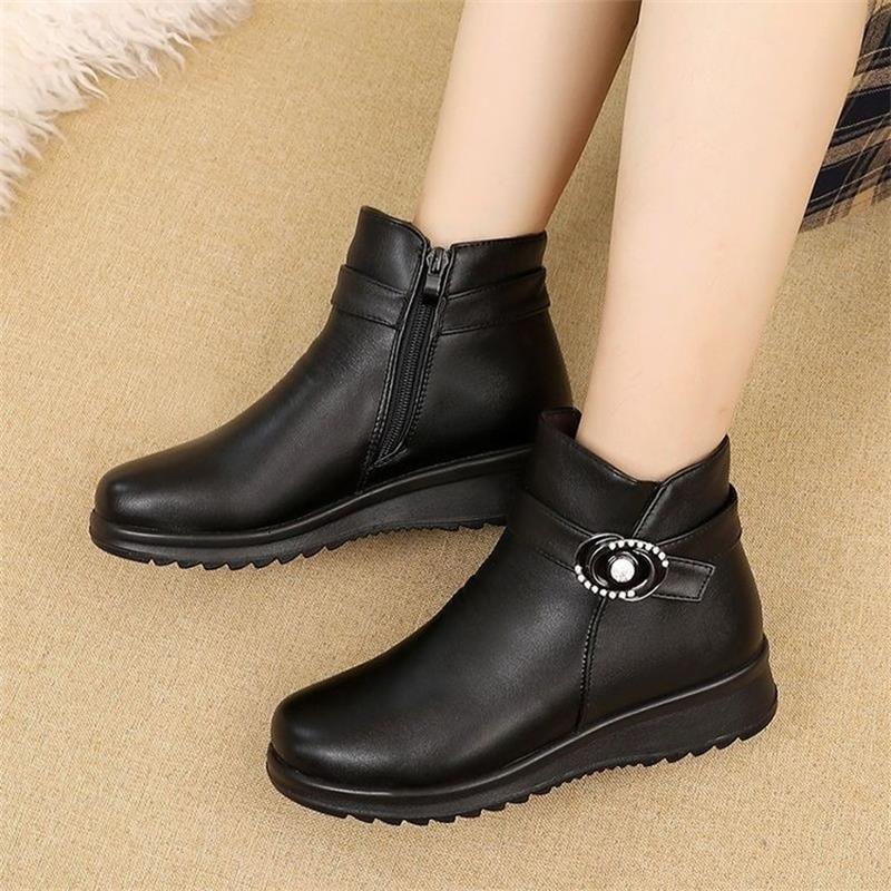 Damen Baumwolle Lederschuhe (oval)