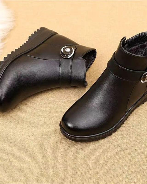 Damen Baumwolle Lederschuhe (oval)