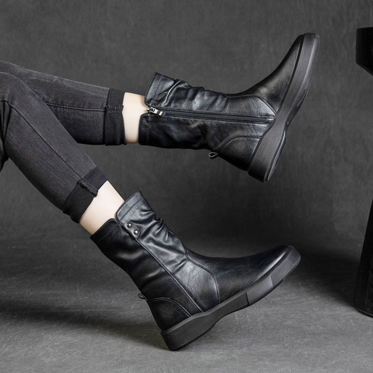 desontos™-Dünne Winter-Wollstiefel in Wadenhöhe