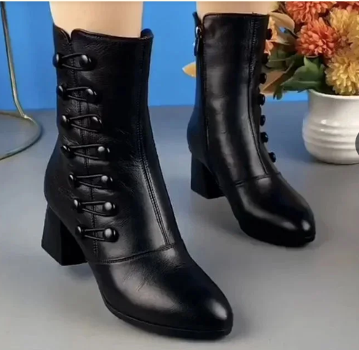 Lederstiefeletten