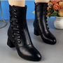 Lederstiefeletten