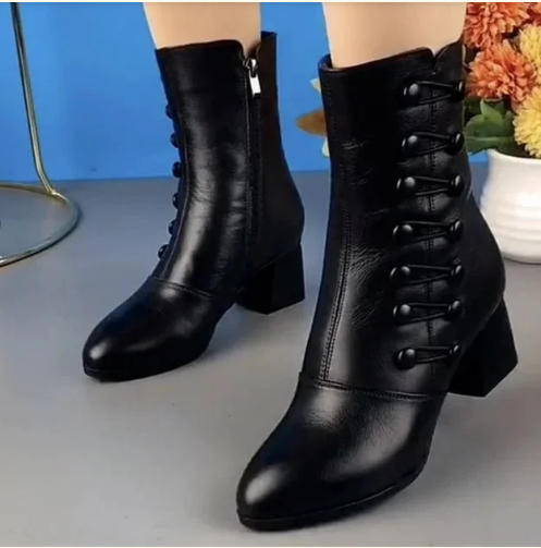 Lederstiefeletten