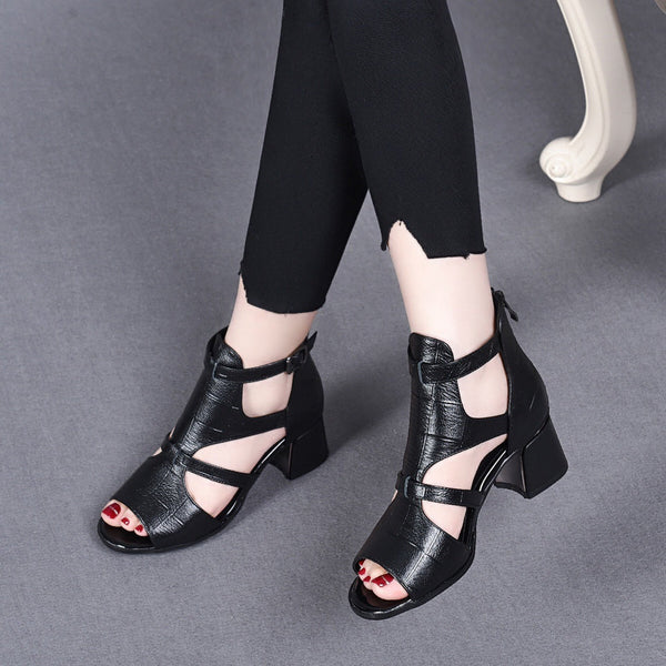 [🐂100 % echtes Leder] Römische Festsandalen