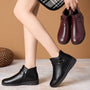 Rutschfeste, modische Winterstiefel aus weichem Leder