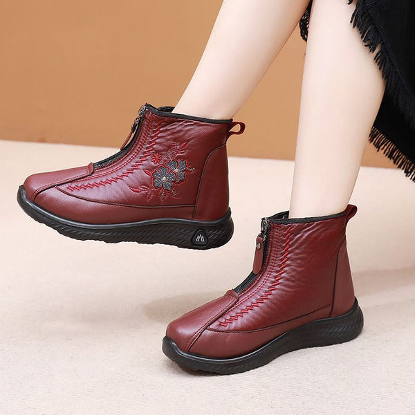 Neue bedruckte Stiefel mit Reißverschluss