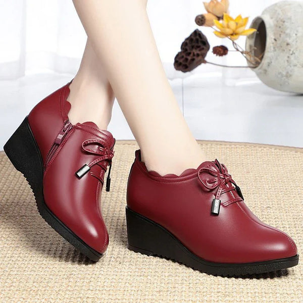 Elegante, atmungsaktive und rutschfeste Damen-Schuhe aus PU-Leder