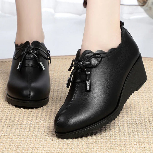 Elegante, atmungsaktive und rutschfeste Damen-Schuhe aus PU-Leder