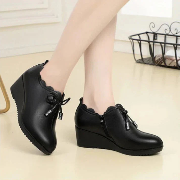 Elegante, atmungsaktive und rutschfeste Damen-Schuhe aus PU-Leder